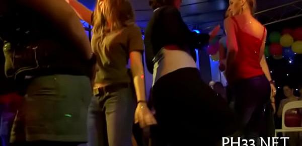  Yong angels in club are happy to fuck